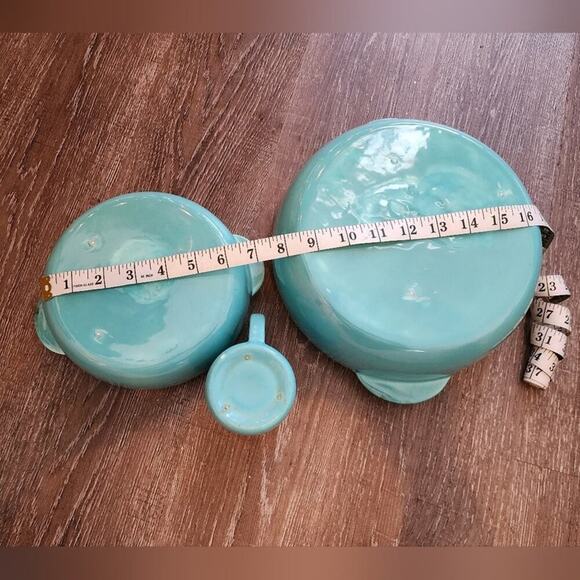 Jaska of California Cascade Ware Blue with Brown Drip Vintage 2 serving Bowls - Picture 12 of 16